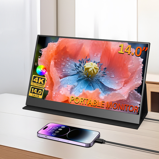 Wholesale 14.0" Smart Touch Hd Screen Portable Monitor 1080p Portable Monitor for Computer