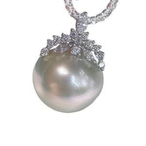 Nuevo Collar de Plata de Ley S925 con Colgante en Forma de Serpiente, Cuentas de Oro Natural de 12-13 mm, Collares de Perlas a la Moda, Caja de Regalo Plateada - Product Image 5