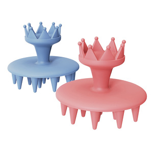 แปรงซิลิโคนแบบมงกุฎสำหรับสระผมและหนังศีรษะ สำหรับทุกเพศ พร้อมดีไซน์สวยงาม ขายส่ง - Product Image 5