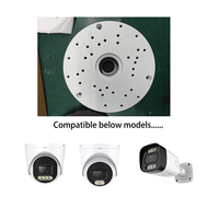 Boîtier de caméra CCTV en alliage d'aluminium, boîtier de caméra dôme à balle blanc, diamètre 120 mm, accessoire de surveillance extérieur IP67