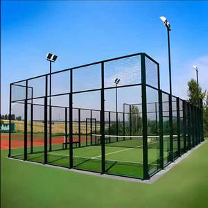 ราคาโรงงาน สนามแพดเดิลบอลแบบพาโนรามา สำหรับในร่ม/กลางแจ้ง โครงสร้างขนาดใหญ่ ดีไซน์ <span class=keywords><strong>1v1</strong></span> ปรับแต่งไอคอนได้ โครงเหล็ก กระจกนิรภัยหนา 12 มม. - Product Image 6