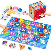 Jouets éducatifs Joycat, boîte à surprises de lettres pour enfants, 52 miniatures d'objets linguistiques, jouets éducatifs pour enfants