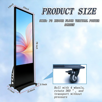 Soporte Móvil para Carteles LED con Pantalla Dividida HD P2.5/P3 para Publicidad en Comercios
