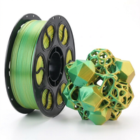 Filament d'impression 3D PLA Soie Bicolore 1,75 mm Consommable d'impression 3D pour la décoration intérieure et les modèles 3D artistiques