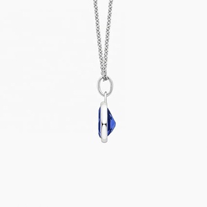 Nuevas llegadas: Collar de joyería fina de plata de ley 925 con colgante solitario de diamante talla pera con bisel y dije de piedra de nacimiento - Product Image 4