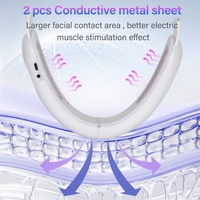 Nouveau design de réducteur de double menton, lifting du visage en V, amincissement du visage, masseur vibrant électrique pour le visage en V, amincissement et modelage