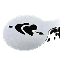 Pochoirs de décoration en plastique pour café Cappuccino, pochoir d'art Latte en mousse, couleur blanche, 16 pièces, bricolage personnalisé