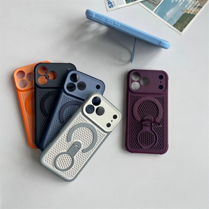 เคสโทรศัพท์แม่เหล็กแบบระบายความร้อนสุดหรูสำหรับ iPhone 18 17 Air 16 15 Plus 14 13 12 11 Pro Max ป้องกันแรงกระแทก พร้อมฝาปิดระบายความร้อน - Product Image 3