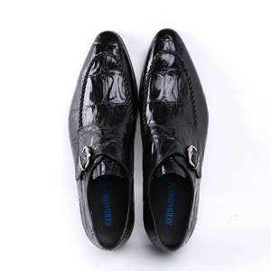 Chaussures décontractées à plateforme de haute qualité au design classique pour hommes, en cuir véritable, chaussures décontractées pour affaires, chaussures en cuir brillant pour hommes - Product Image 1
