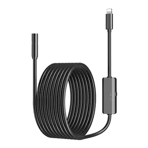 AN112 IP68 Waterproof Snake Semi Rigid Cable 960P Endoscope Borescope Inspection Camera for iPhone iPad