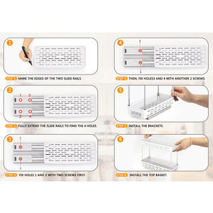 Organizador independiente de 3 niveles de acero inoxidable para encimera de cocina, almacenamiento de condimentos, soporte de almacenamiento para el hogar a prueba de óxido - Product Image 6