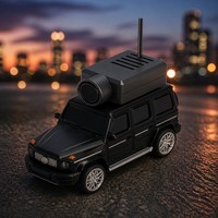 Kit de voiture RC à l'échelle 1:64, 4 canaux, contrôlé par application, mini voiture espion avec caméra HD 720P, étui de rangement pour jeu en intérieur et en extérieur