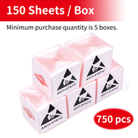 Lingettes optiques FTTH VAEYI pour tâches délicates, 450 lingettes/boîte, 40x40mm, blanches, pour nettoyage de fibres, garantie un an
