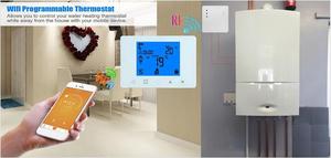 HY09RF-WIFI Slimme Temperatuurregelaar Draadloze Thermostaat Voor Gasboiler Alexa & Google Home Compatibel Filmverwarmingssysteem - Product Image 4