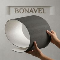 Revêtement mural flexible en pierre de terre battue noire MCM, ignifuge, imperméable, panneaux souples pour la décoration intérieure et extérieure