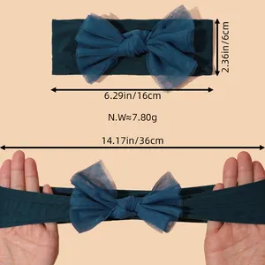 Baby Bow Headband Bowknot Headwrap Kids Bow Wide Head Turban Infant Newborn Headbands