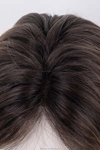 Perruque Lace Front Transparente Ella Balayage Marron pour <span class=keywords><strong>Cheveux</strong></span> Humains, Perruque 4x4 Skin Top pour Femmes, <span class=keywords><strong>Cheveux</strong></span> Remy Ondulés Naturels pour Volume - Product Image 5