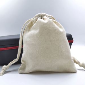 Muslin <b>Drawstring</b> <b>Pouch</b> Bag in Stock Jewelry Package Cheap Price Cotton Biodegradable Screen Printing Promotion Accept Allright - Product Image 2