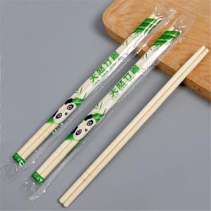 固体なしスプリンター環境にやさしい使い捨て竹箸個別に包まれたモダンなデザイン旅行寿司アジア料理 - Product Image 1