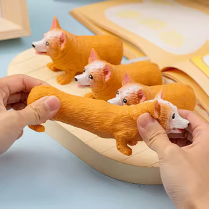 Jouet anti-stress le plus populaire : Mini chien Corgi mignon en TPR, souple et à récupération lente, pour enfants (garçons et filles) - Product Image 4
