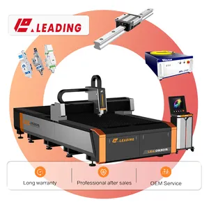 Líder en acero al carbono de 30mm, acero inoxidable, software de operación Cypcut8000, máquina de corte por láser de fibra CNC, líder en cnc, máquina de corte por láser