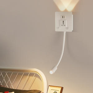 Lampe murale USB pour hôtel 3W Lampe de chevet à col de cygne flexible avec télécommande - Product Image 3