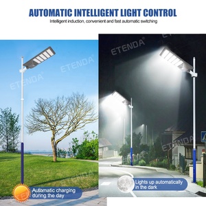 Farola Solar LED Todo en Uno con Controlador PMW, Impermeable, de Aluminio, para Jardín y Carretera - Product Image 4