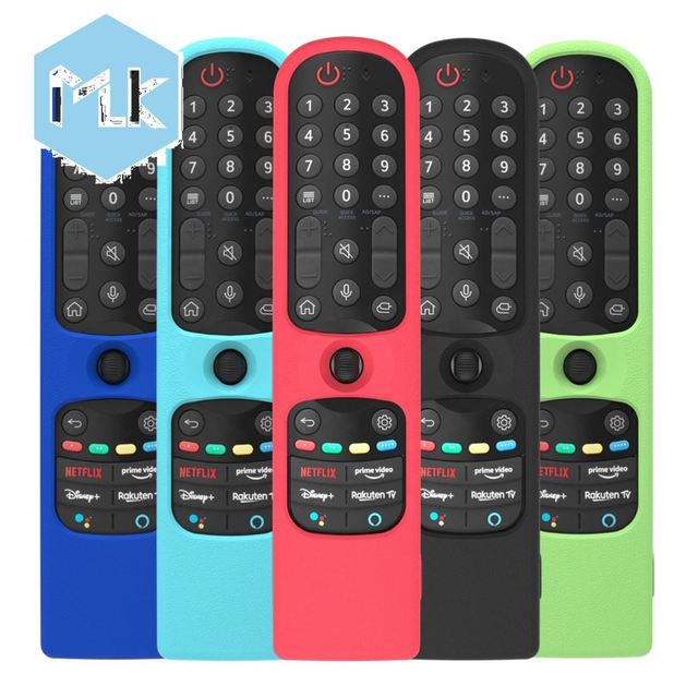 MLK New Silicone Case Use for LG TV AN-MR21 MR21GC MR21GA 2021 Fit for LG Magic TV Remote Control Case