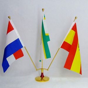 National Miniature Table <b>Flags</b> Desktop American <b>Flag</b> with Stand Portable Polyester for Advertising & Decoration - Product Image 5