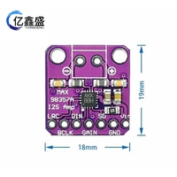 Module amplificateur audio BSSY MAX98357 I2S, amplificateur de classe D sans filtre, compatible avec ESP32 et Raspberry Pi
