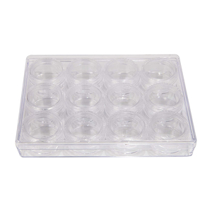 21817 Clear Plastic <strong>Storage</strong> <strong>Boxes</strong> <strong>with</strong> Rounded Screw <strong>Lids</strong> for Beads, <strong>Small</strong> Parts Jewelry Organizer - Product Image 4