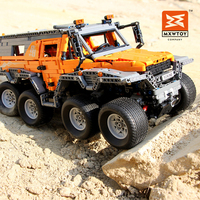 Tiktok pièces 2.4Ghz haute vitesse RC voiture blocs de construction 1/8 conquérant sibérien Super voiture jouets Legoedi moule roi 13088s voiture moc