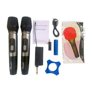 Microphone sans fil professionnel de type <span class=keywords><strong>C</strong></span> à 2 canaux, studio, podcast, diffusion en direct, réduction du bruit, léger, utilisation familiale - Product Image 4