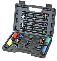 Produit le plus vendu de la Foire de Canton Jeu de douilles à chocs Air Impact 14pcs Kit de douilles d'entraînement 1/2 Jeu de douilles à code couleur