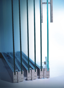 <span class=keywords><strong>Porte</strong></span> <span class=keywords><strong>coulissante</strong></span> pliante en verre sans cadre en aluminium pour bureau, aspect <span class=keywords><strong>simple</strong></span>, cloison intérieure, <span class=keywords><strong>porte</strong></span> accordéon en verre - Product Image 3