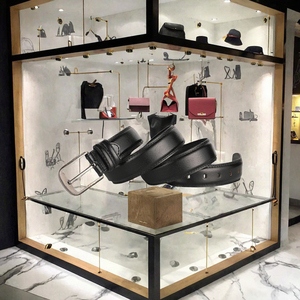 Cinturón de moda formal para hombre Cuero de vaca marrón y negro con hebilla de aleación Descuento por tiempo limitado duradero - Product Image 2