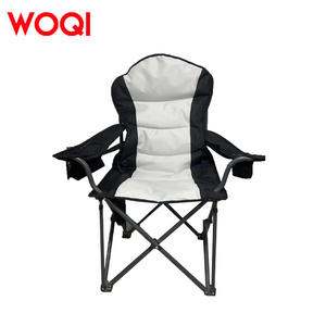 เก้าอี้พับ Woqi โครงอะลูมิเนียม ผ้า Oxford สีขาว สไตล์มินิมอล สำหรับสวน ขนาด 50x50x80 ซม. รับน้ำหนักได้มาก ใช้งานกลางแจ้ง - Product Image 2