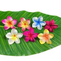 Mahkota Bunga Plumeria Buatan, Hiasan Rambut, Bunga Frangipani untuk Pengantin Wanita, Pesta Pernikahan, Pulau Hawaii