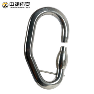 คาราไบเนอร์สแตนเลสแบบ D-ring ยี่ห้อ Zhongyu Youan รับน้ำหนักได้ 1500 กก. สำหรับป้องกันการตก - Product Image 1