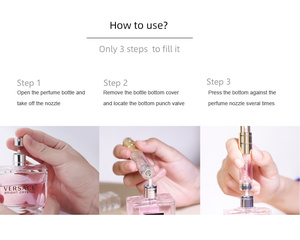 5ml สเปรย์หนังขวดแบบพกพา Mini รีฟิลน้ําหอมขวดสเปรย์,กลิ่นปั๊มสําหรับ Travel เครื่องสําอางอลูมิเนียม - Product Image 3