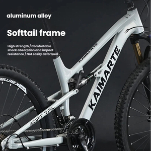 Nuova Mountain Bike Europea 24/27/30 Velocità, 27.5 Pollici, Full-Suspension in Alluminio, Softail per Adulti, Downhill All Mountain con Freni a Disco Idraulici - Product Image 4