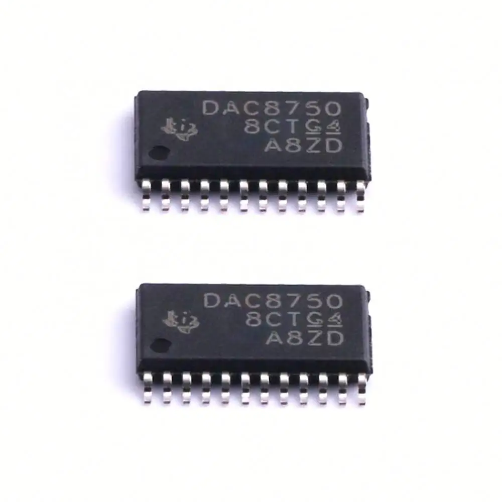 ชิปวงจรรวม DAC8750IPWPR HTSSOP-24ดิจิตอลเป็นแอนะล็อกชิ้นส่วนอิเล็กทรอนิกส์ของแท้ DAC8750IPWPR วงจรรวม