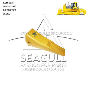 Pointe de dents de godet d'excavatrice D475, pointes de dents de ripper de bulldozer 198-78-21340 - Product Image 4