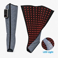 Masseur de jambes portable à compression d'air 6 chambres avec chaleur, bottes de récupération sans fil, contrôleur double Type C