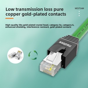 Câble Ethernet M12 vers <span class=keywords><strong>RJ45</strong></span> <span class=keywords><strong>Catégorie</strong></span> <span class=keywords><strong>6A</strong></span> PROFINET Bus industriel Ethernet industriel personnalisé à code D Fabriqué en Chine - Product Image 2