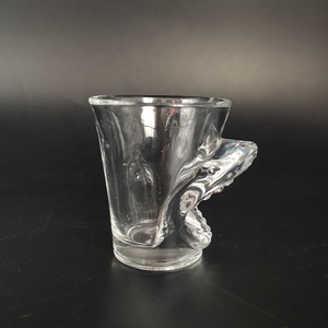 Lead free transparent 50ml shot glass small glass cup for spirits