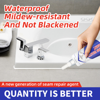 Revêtement liquide époxy anti-moisissure pour joints de carrelage, imperméable pour sol et mur de salle de bain, application au pinceau