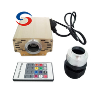 Kit de plafond étoilé à fibres optiques RGB 16W avec moteur d'éclairage LED à double/simple port