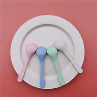 Paille de blé biodégradables de Style européen, assiette ronde pour le Steak vert, pour les snacks rétro