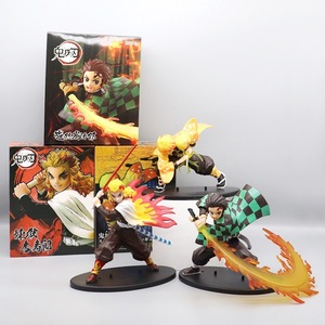 Nuova Action Figure Anime <span class=keywords><strong>Demon</strong></span> <span class=keywords><strong>Slayer</strong></span>: Kimetsu no Yaiba - Tanjirou, Agatsuma Zenitsu, Kyoujurou - Modellino da Collezione in PVC, Giocattolo per Bambini, Artigianato in Plastica - Product Image 5